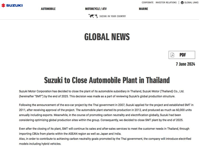 Sinenses automakers plenam scalam scopi deducunt! Duo Iaponica automakers recedere a Thai foro